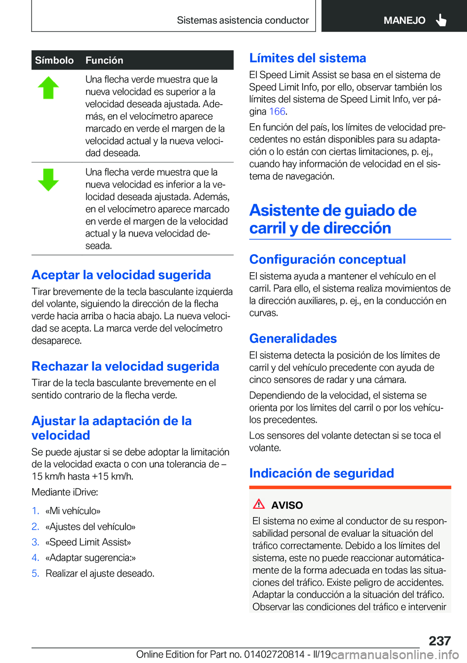 BMW X4 2019  Manuales de Empleo (in Spanish) �S�
