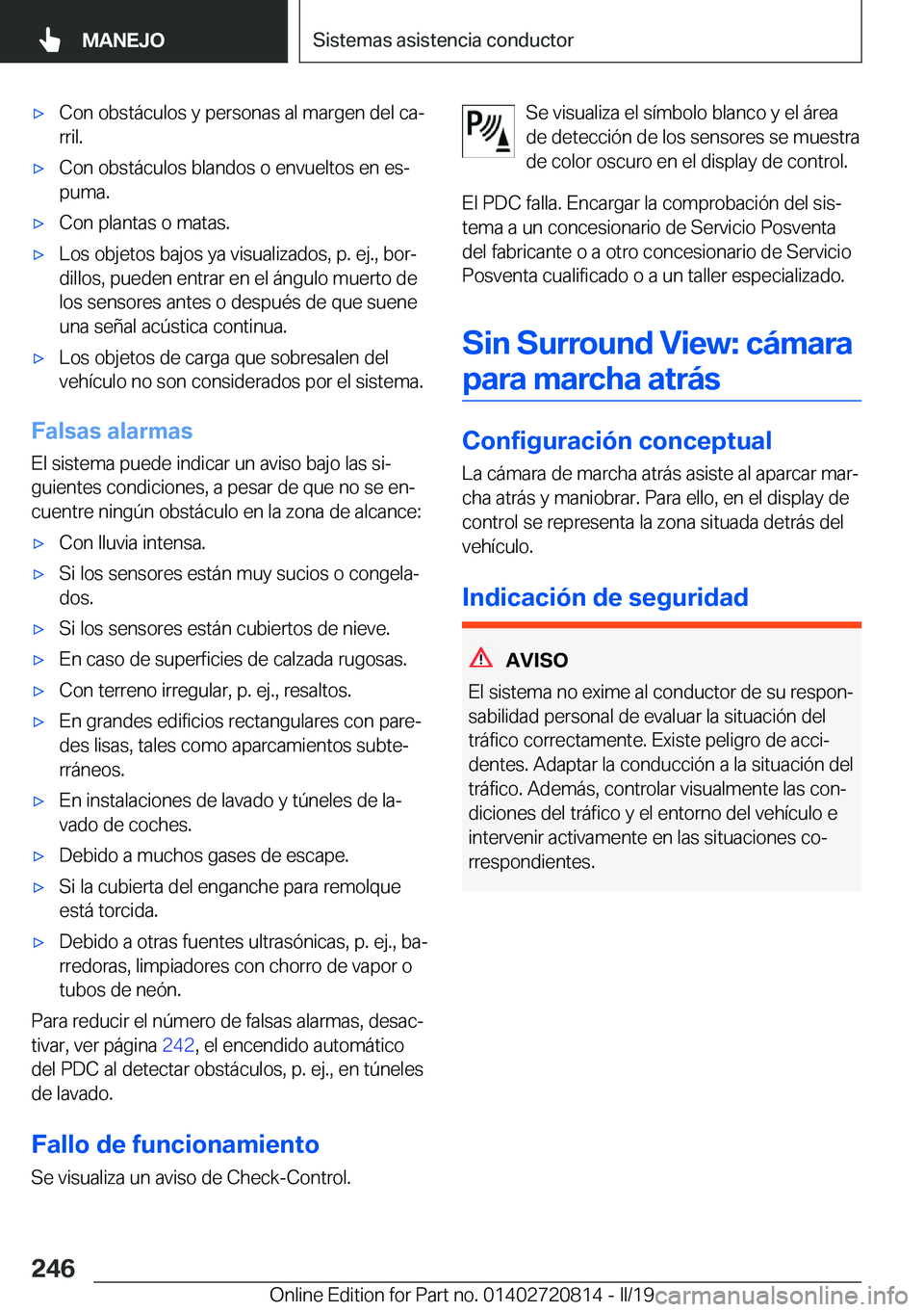BMW X4 2019  Manuales de Empleo (in Spanish) x�C�o�n��o�b�s�t�