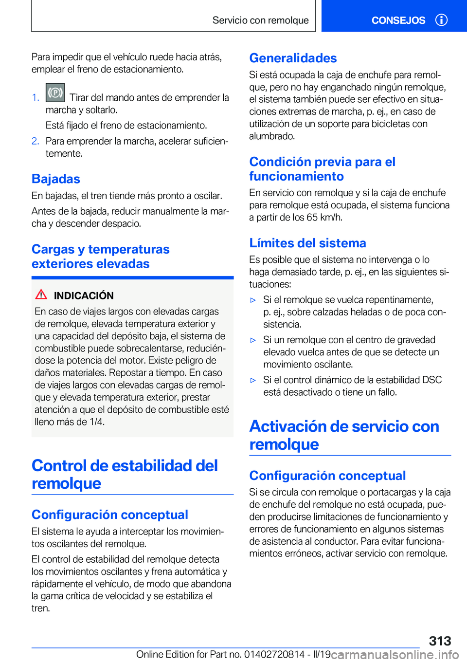 BMW X4 2019  Manuales de Empleo (in Spanish) �P�a�r�a��i�m�p�e�d�i�r��q�u�e��e�l��v�e�h�