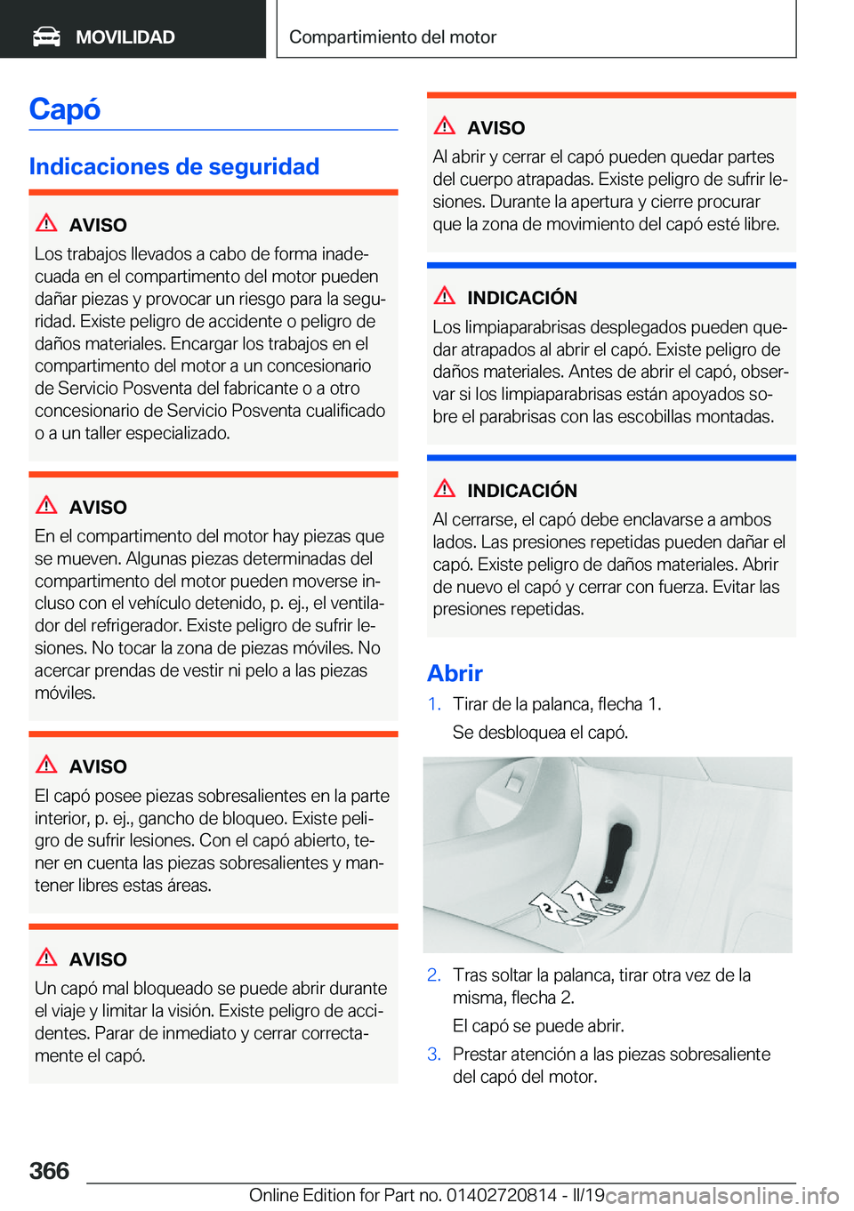BMW X4 2019  Manuales de Empleo (in Spanish) �C�a�p�