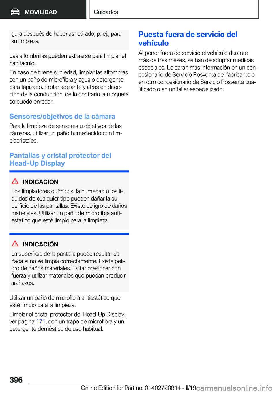BMW X4 2019  Manuales de Empleo (in Spanish) �g�u�r�a��d�e�s�p�u�