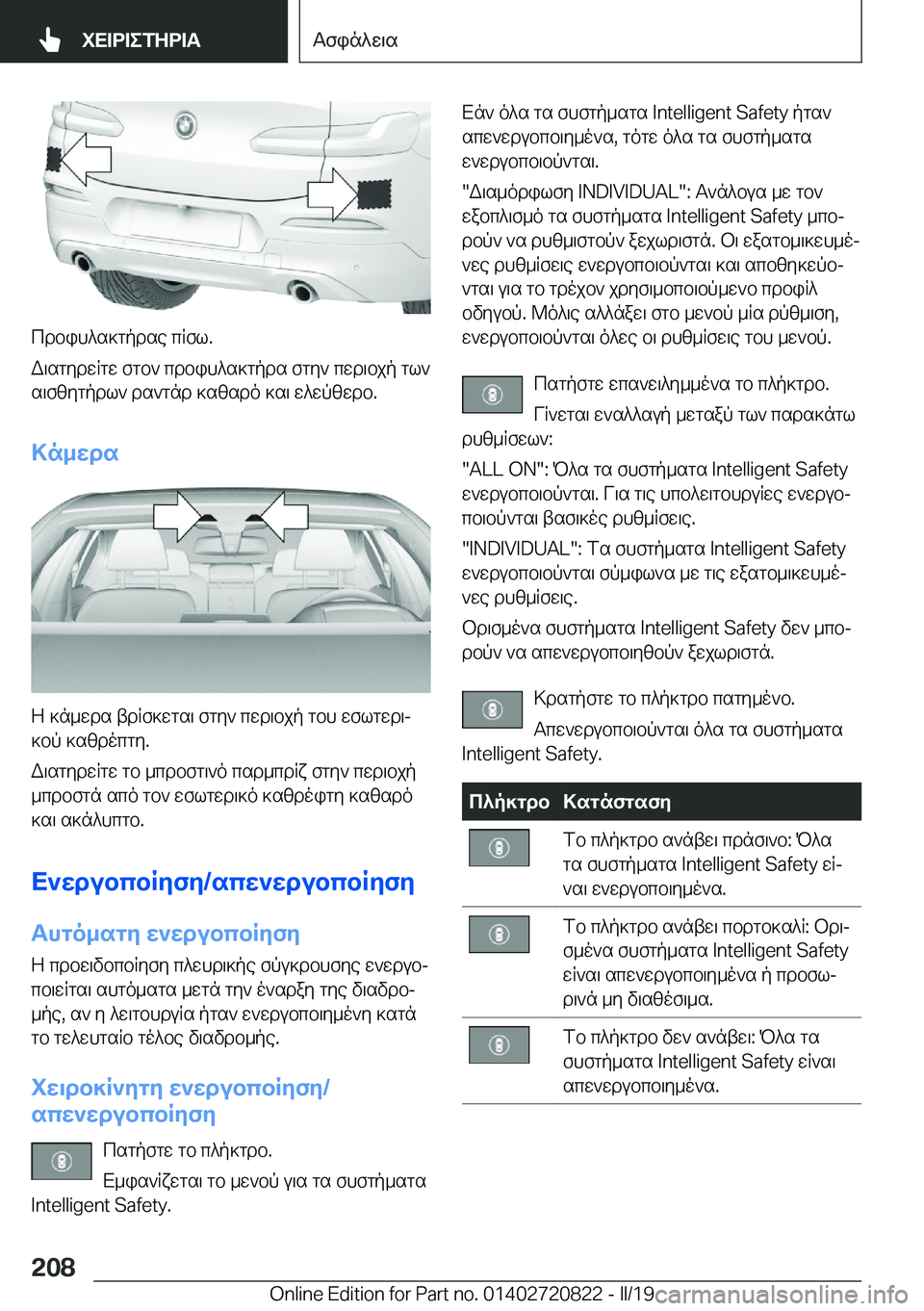 BMW X4 2019  ΟΔΗΓΌΣ ΧΡΉΣΗΣ (in Greek) cdbih^s]gpdse�cRfl�.
W\sgydwRgw�fgb`�cdbih^s]gpds�fgy`�cwd\bjp�gl` s\fzygpdl`�ds`gnd�]szsdo�]s\�w^wpzw