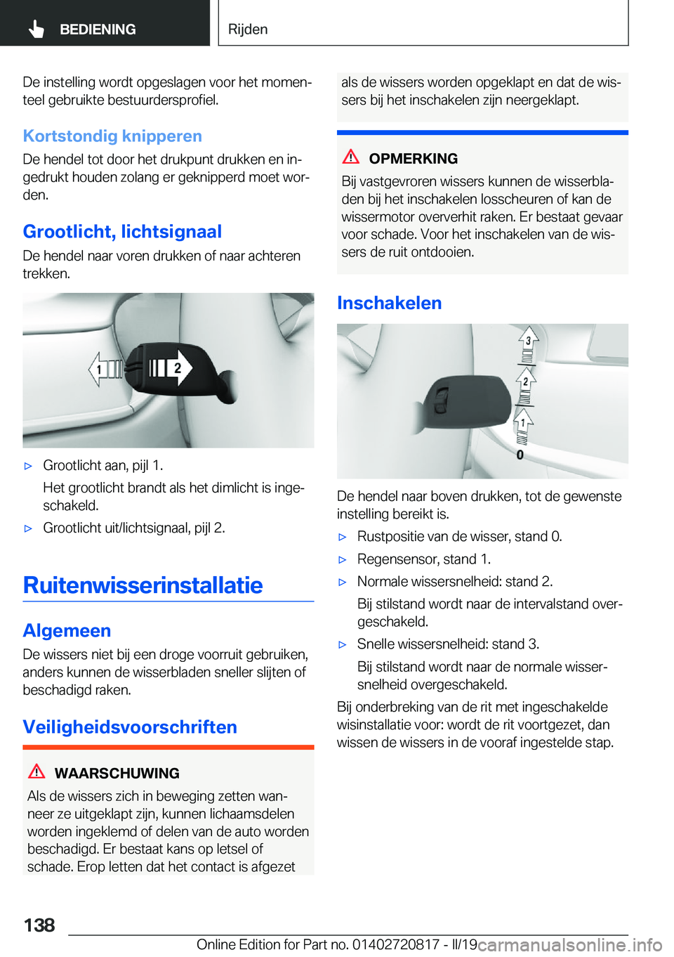 BMW X4 2019  Instructieboekjes (in Dutch) �D�e��i�n�s�t�e�l�l�i�n�g��w�o�r�d�t��o�p�g�e�s�l�a�g�e�n��v�o�o�r��h�e�t��m�o�m�e�nj
�t�e�e�l��g�e�b�r�u�i�k�t�e��b�e�s�t�u�u�r�d�e�r�s�p�r�o�f�i�e�l�.
�K�o�r�t�s�t�o�n�d�i�g��k�n�i�p�p�e�r
