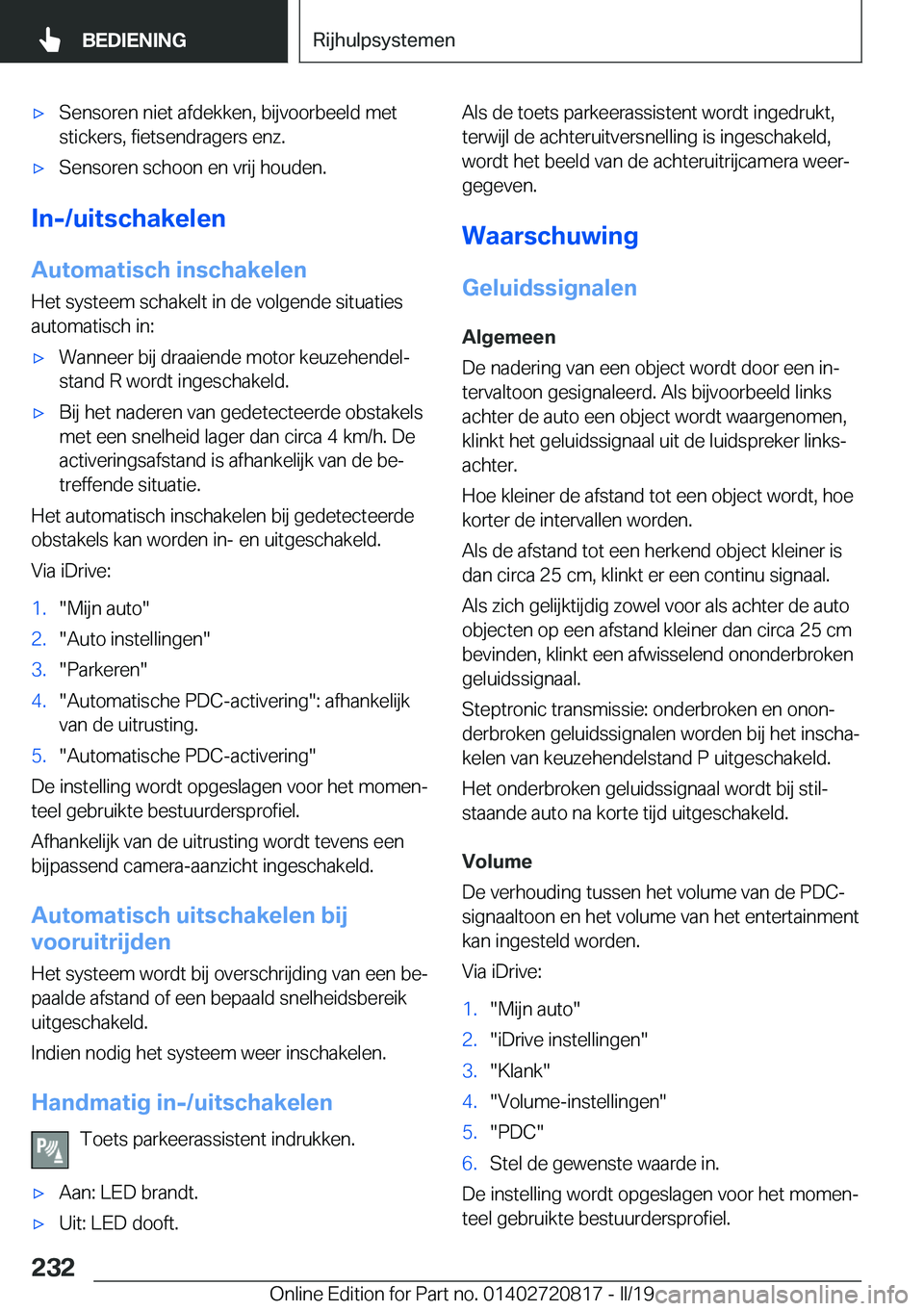 BMW X4 2019  Instructieboekjes (in Dutch) 'x�S�e�n�s�o�r�e�n��n�i�e�t��a�f�d�e�k�k�e�n�,��b�i�j�v�o�o�r�b�e�e�l�d��m�e�t
�s�t�i�c�k�e�r�s�,��f�i�e�t�s�e�n�d�r�a�g�e�r�s��e�n�z�.'x�S�e�n�s�o�r�e�n��s�c�h�o�o�n��e�n��v�r�i�j��