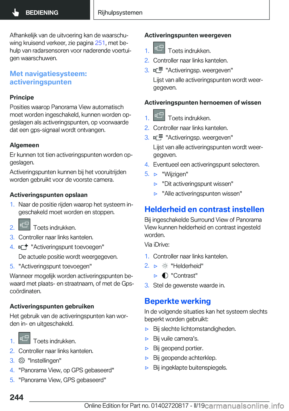 BMW X4 2019  Instructieboekjes (in Dutch) �A�f�h�a�n�k�e�l�i�j�k��v�a�n��d�e��u�i�t�v�o�e�r�i�n�g��k�a�n��d�e��w�a�a�r�s�c�h�uj
�w�i�n�g��k�r�u�i�s�e�n�d��v�e�r�k�e�e�r�,��z�i�e��p�a�g�i�n�a� �2�5�1�,��m�e�t��b�ej
�h�u�l�p��v�