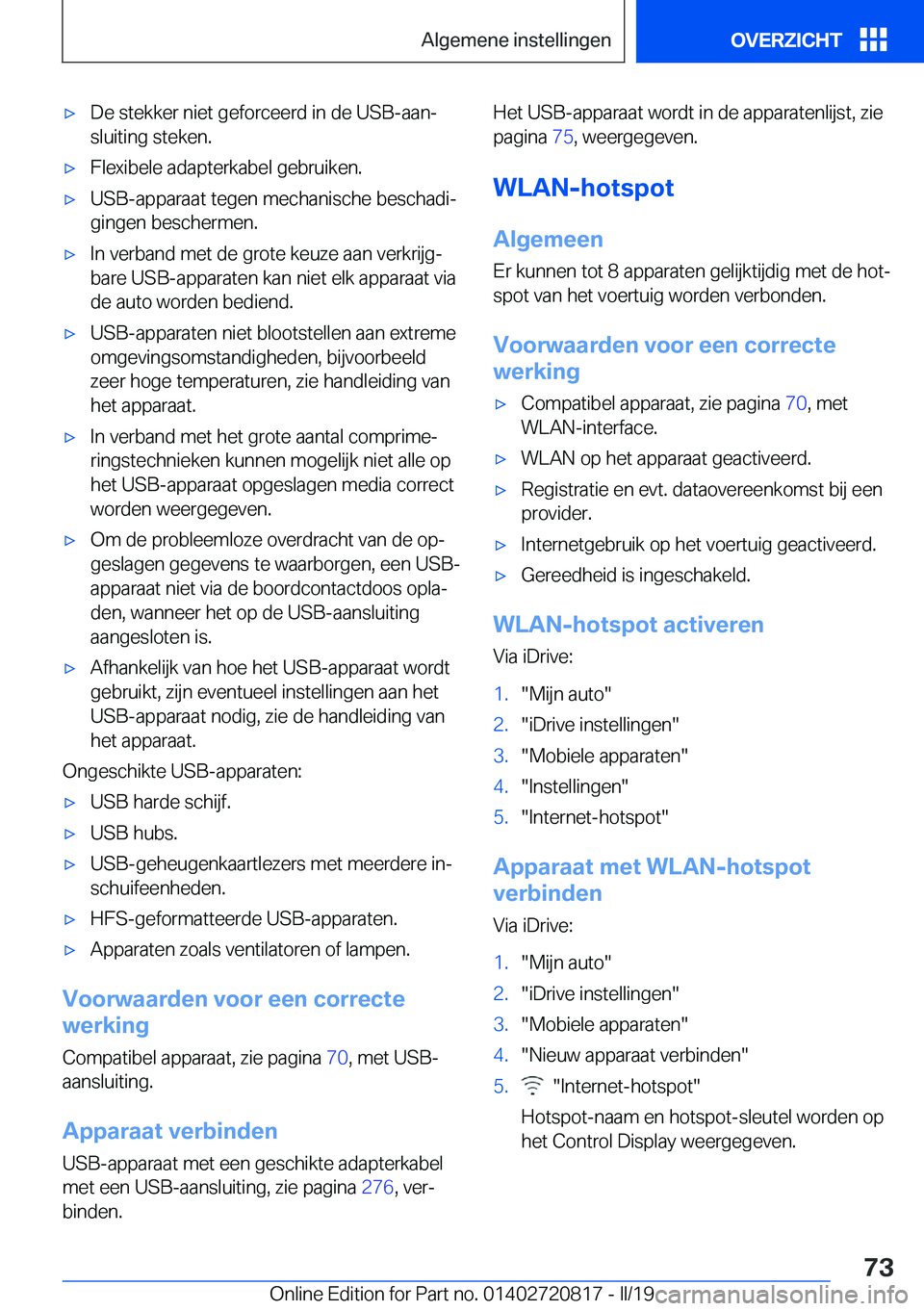 BMW X4 2019  Instructieboekjes (in Dutch) 'x�D�e��s�t�e�k�k�e�r��n�i�e�t��g�e�f�o�r�c�e�e�r�d��i�n��d�e��U�S�B�-�a�a�nj
�s�l�u�i�t�i�n�g��s�t�e�k�e�n�.'x�F�l�e�x�i�b�e�l�e��a�d�a�p�t�e�r�k�a�b�e�l��g�e�b�r�u�i�k�e�n�.'x�