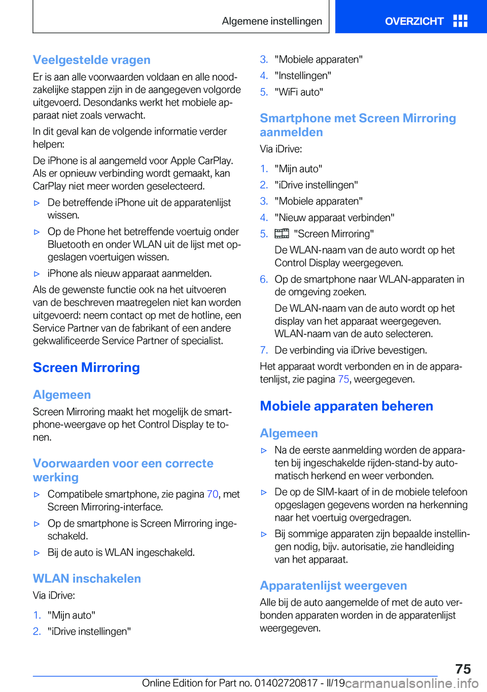 BMW X4 2019  Instructieboekjes (in Dutch) �V�e�e�l�g�e�s�t�e�l�d�e��v�r�a�g�e�n
�E�r��i�s��a�a�n��a�l�l�e��v�o�o�r�w�a�a�r�d�e�n��v�o�l�d�a�a�n��e�n��a�l�l�e��n�o�o�dj
�z�a�k�e�l�i�j�k�e��s�t�a�p�p�e�n��z�i�j�n��i�n��d�e��a�a�n