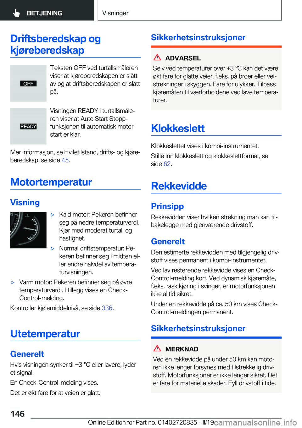BMW X4 2019  InstruksjonsbØker (in Norwegian) �D�r�i�f�t�s�b�e�r�e�d�s�k�a�p��o�g�k�j�
