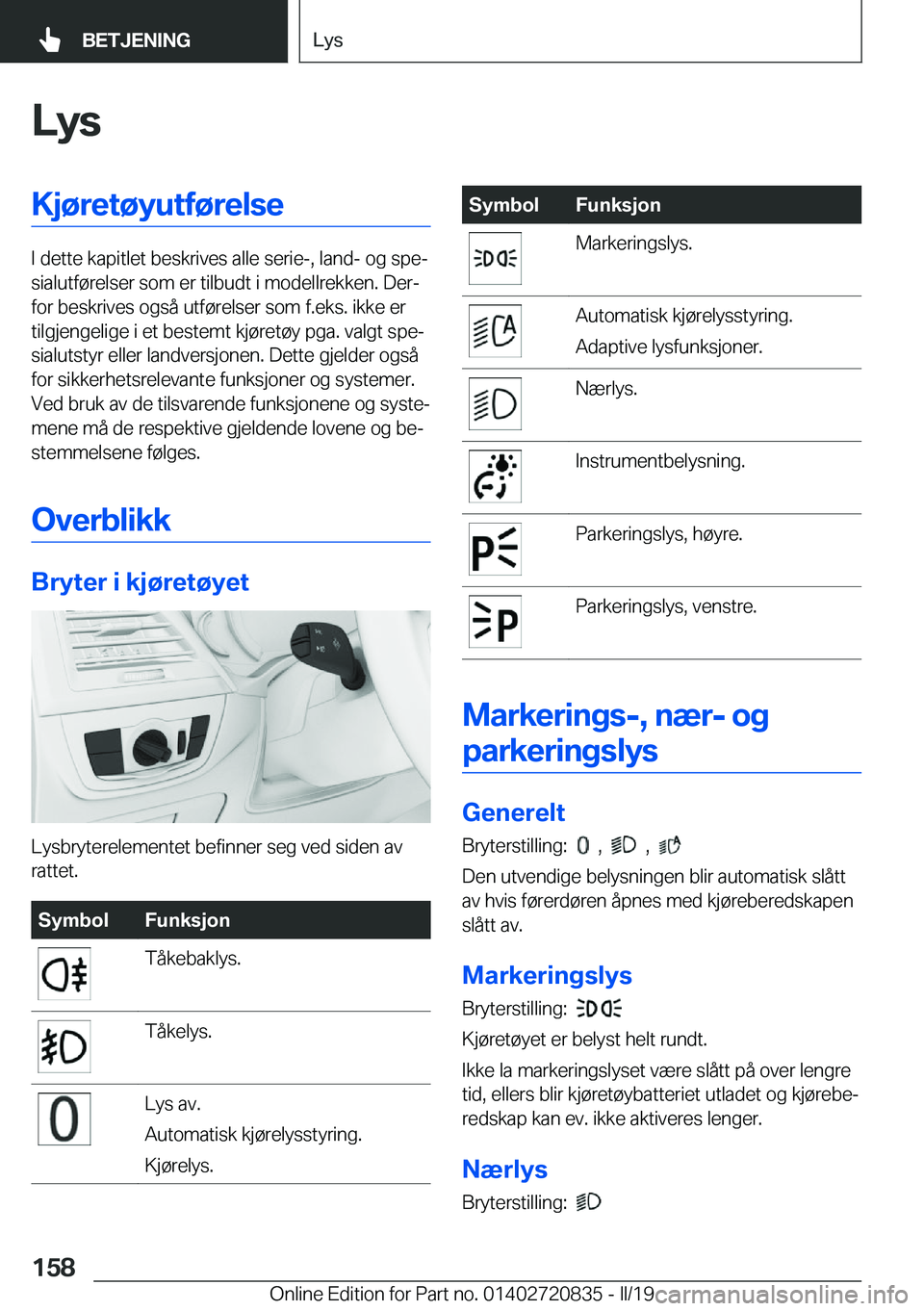 BMW X4 2019  InstruksjonsbØker (in Norwegian) �L�y�s�K�j�