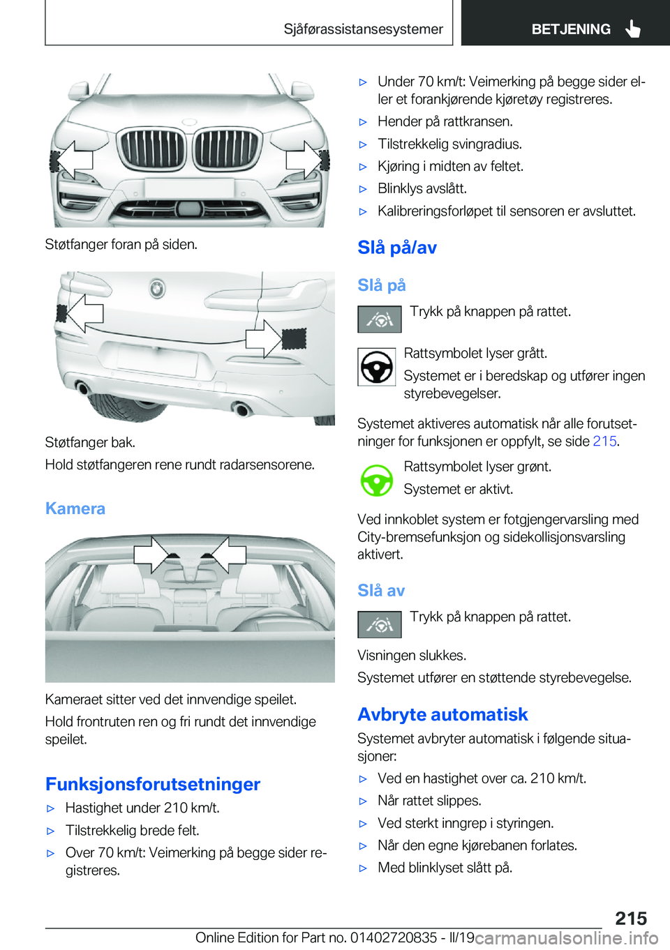 BMW X4 2019  InstruksjonsbØker (in Norwegian) �S�t�
