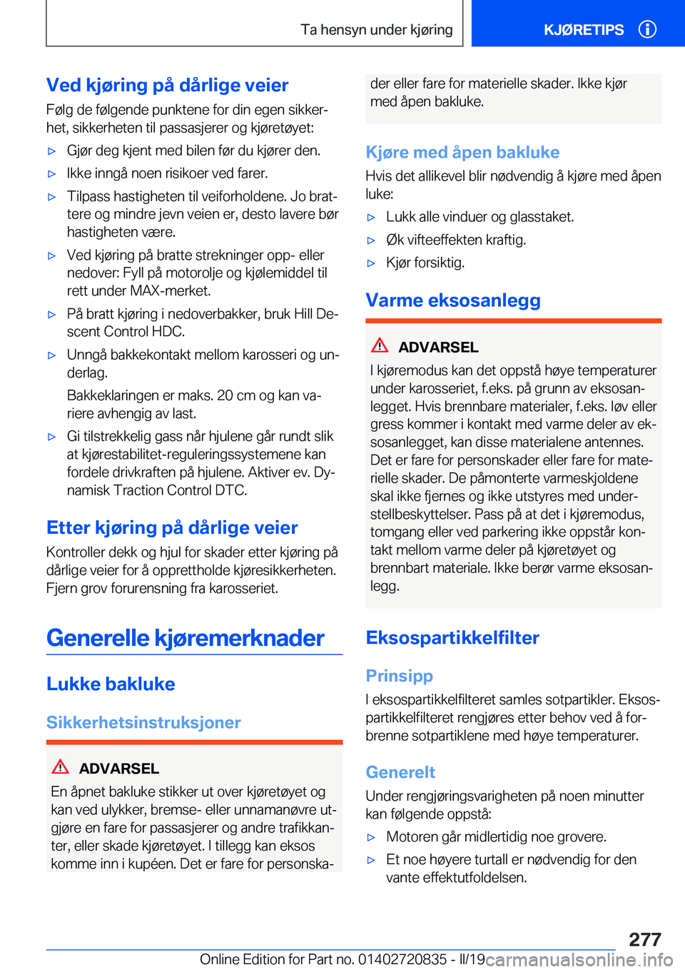 BMW X4 2019  InstruksjonsbØker (in Norwegian) �V�e�d��k�j�