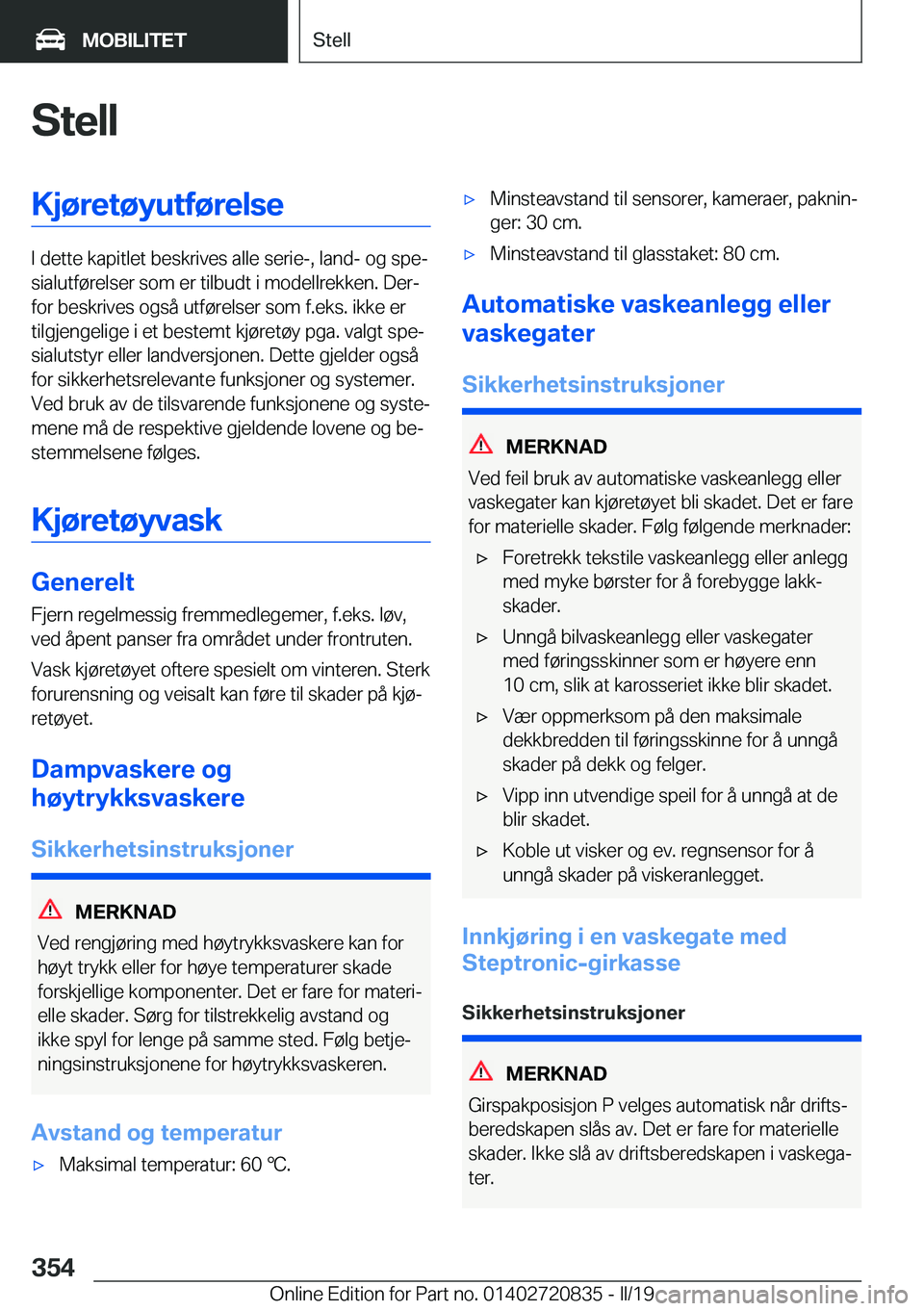BMW X4 2019  InstruksjonsbØker (in Norwegian) �S�t�e�l�l�K�j�