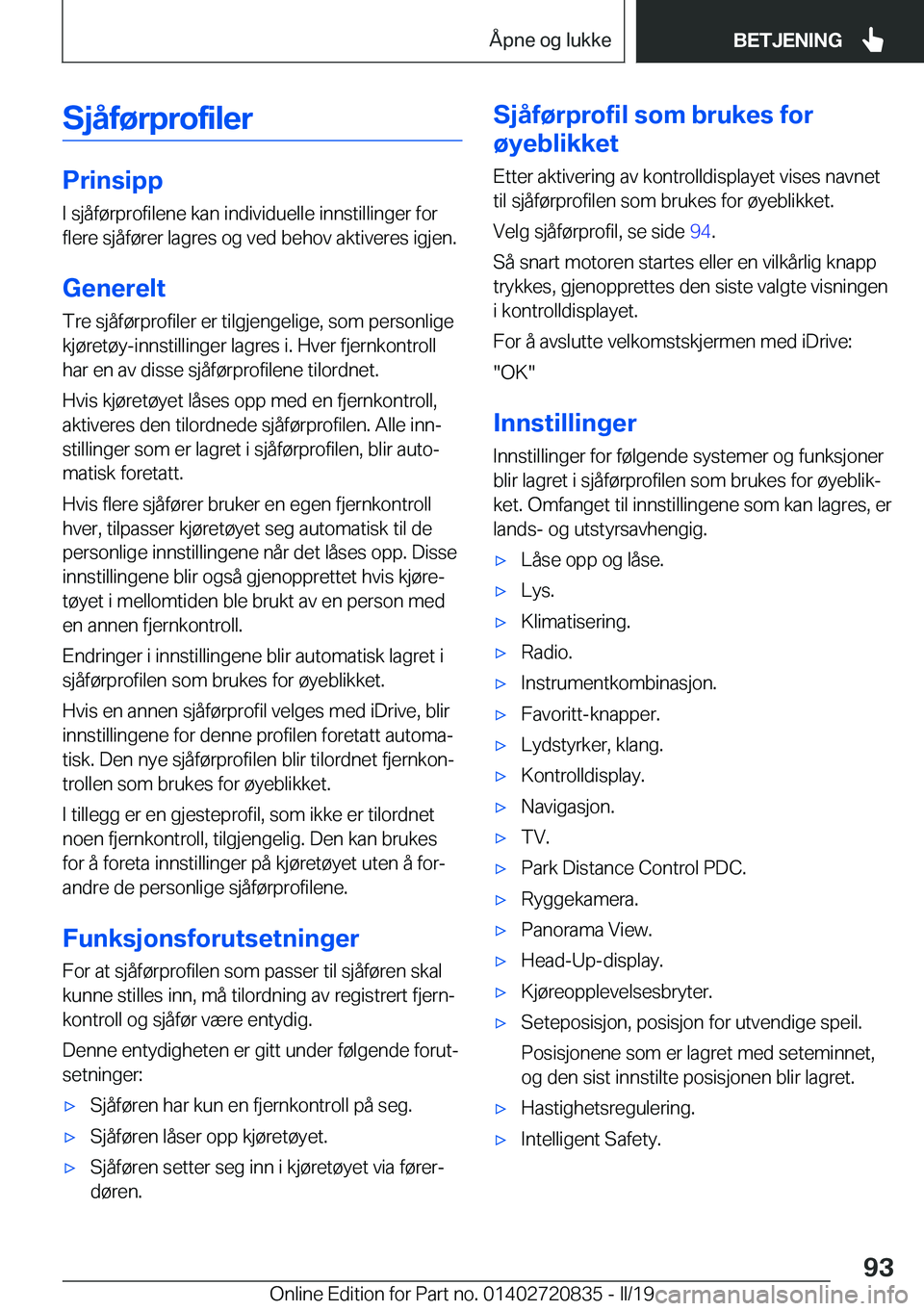 BMW X4 2019  InstruksjonsbØker (in Norwegian) �S�j�å�f�