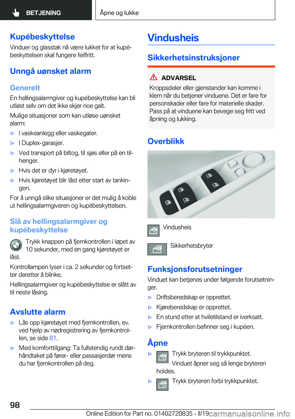 BMW X4 2019  InstruksjonsbØker (in Norwegian) �K�u�p�