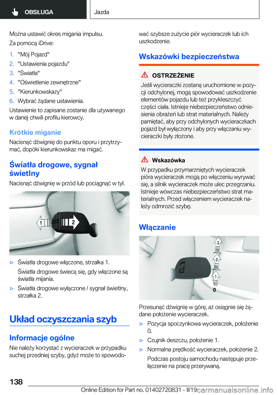 BMW X4 2019  Instrukcja obsługi (in Polish) �M�o9�n�a��u�s�t�a�w�i�