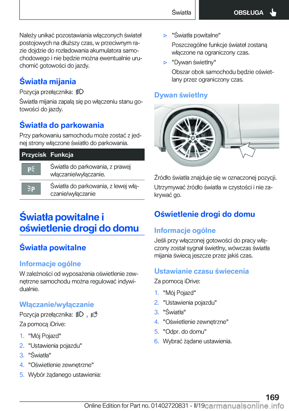 BMW X4 2019  Instrukcja obsługi (in Polish) �N�a�l�e9�y��u�n�i�k�a�