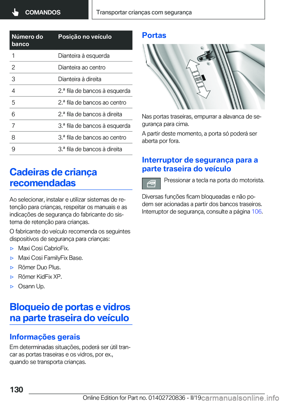 BMW X4 2019  Manual do condutor (in Portuguese) �N�