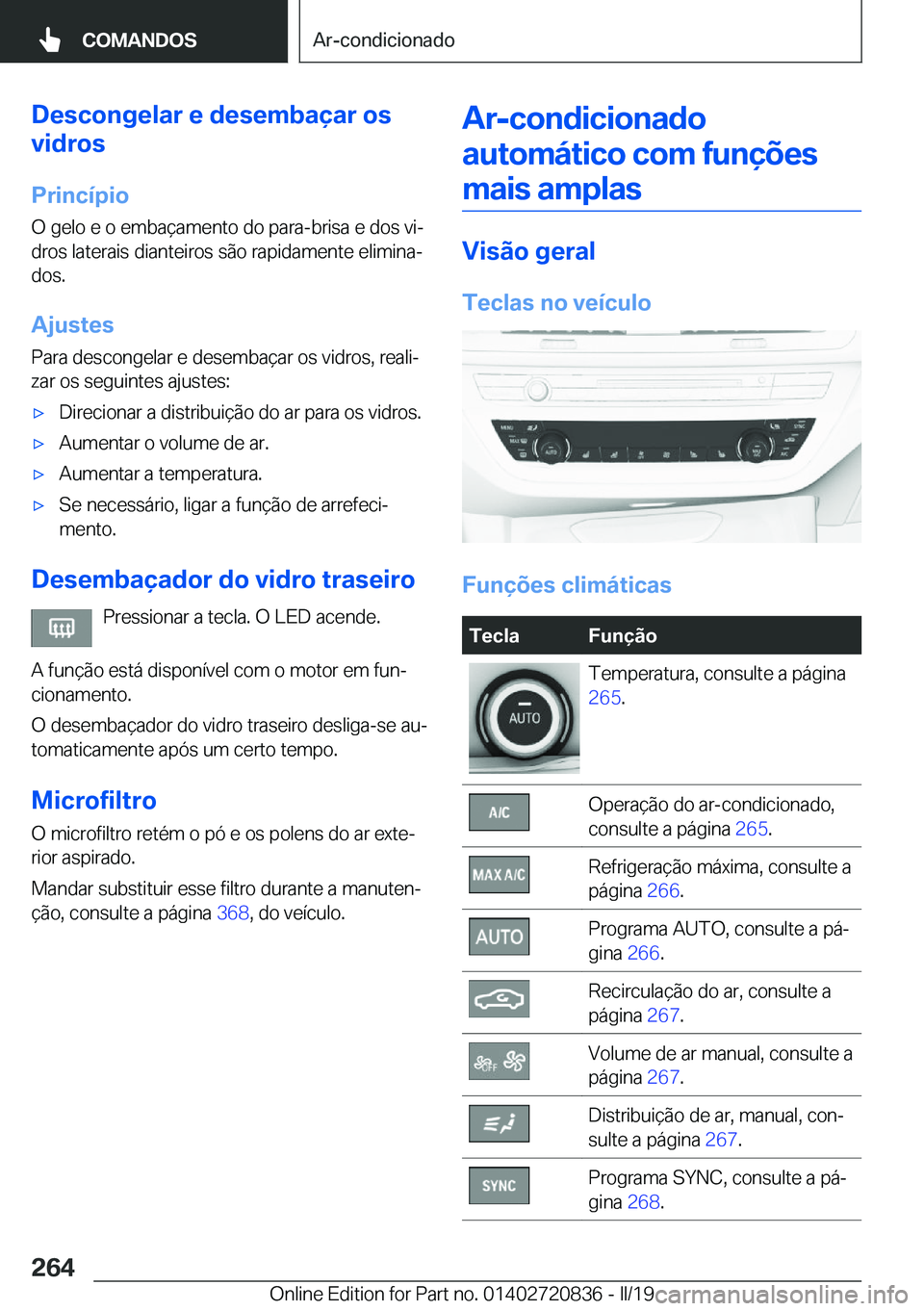 BMW X4 2019  Manual do condutor (in Portuguese) �D�e�s�c�o�n�g�e�l�a�r��e��d�e�s�e�m�b�a�