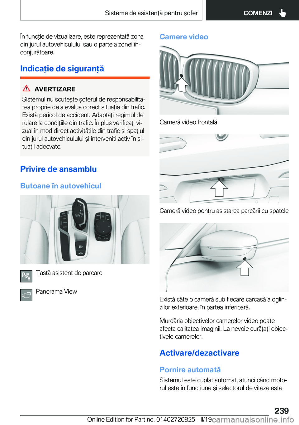 BMW X4 2019  Ghiduri De Utilizare (in Romanian) �