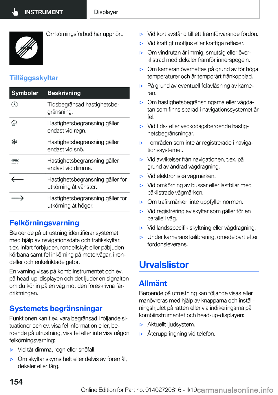 BMW X4 2019  InstruktionsbÖcker (in Swedish) �O�m�k�