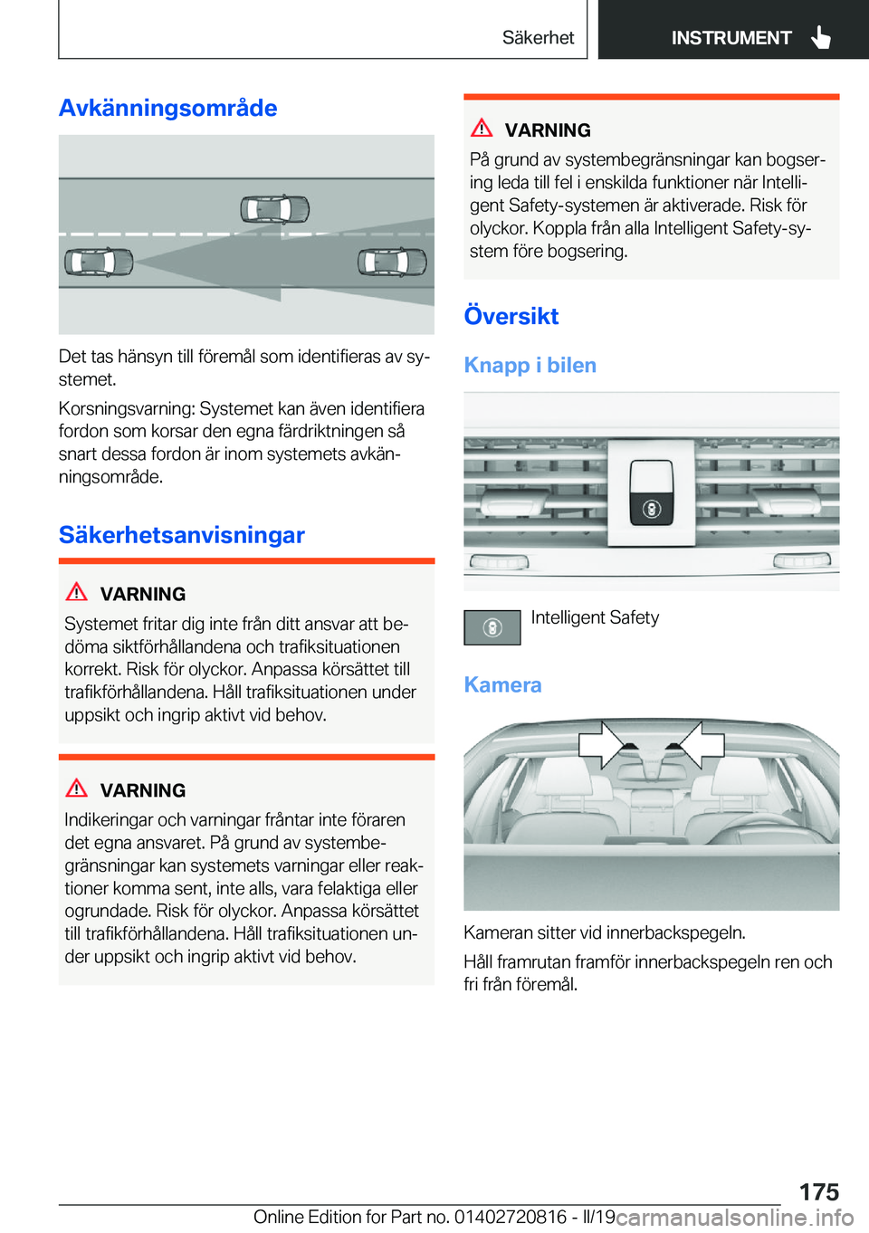 BMW X4 2019  InstruktionsbÖcker (in Swedish) �A�v�k�ä�n�n�i�n�g�s�o�m�r�å�d�e
�D�e�t��t�a�s��h�ä�n�s�y�n��t�i�l�l��f�