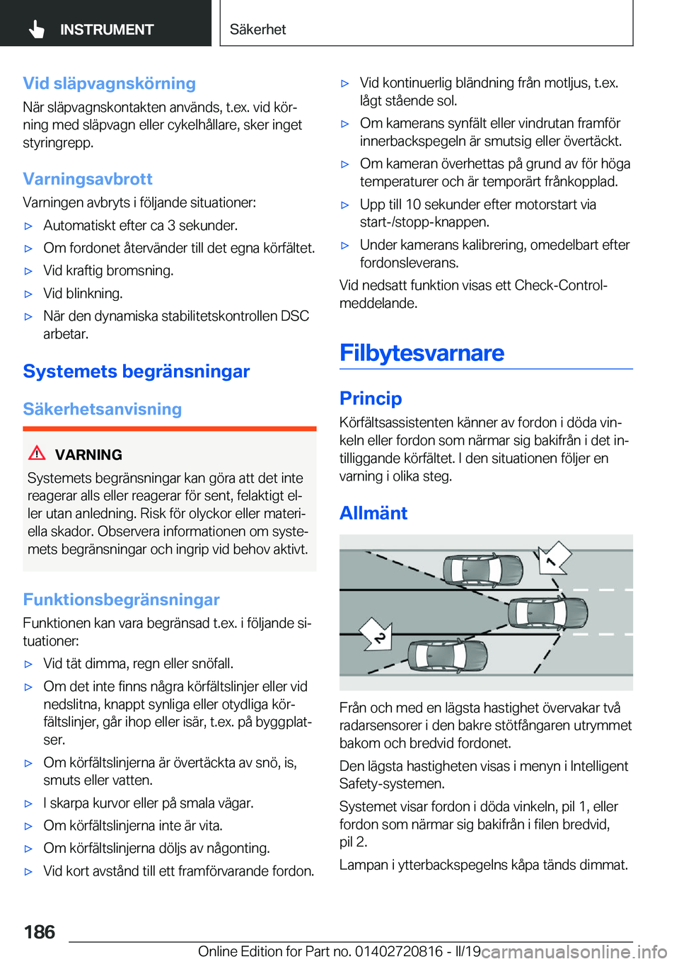 BMW X4 2019  InstruktionsbÖcker (in Swedish) �V�i�d��s�l�ä�p�v�a�g�n�s�k�