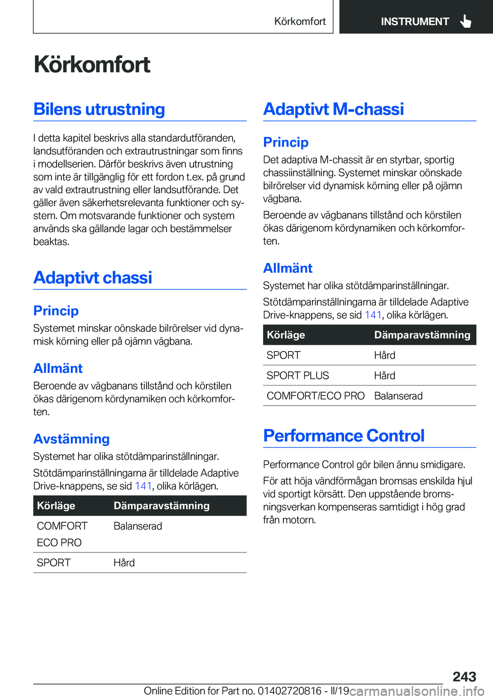BMW X4 2019  InstruktionsbÖcker (in Swedish) �K�