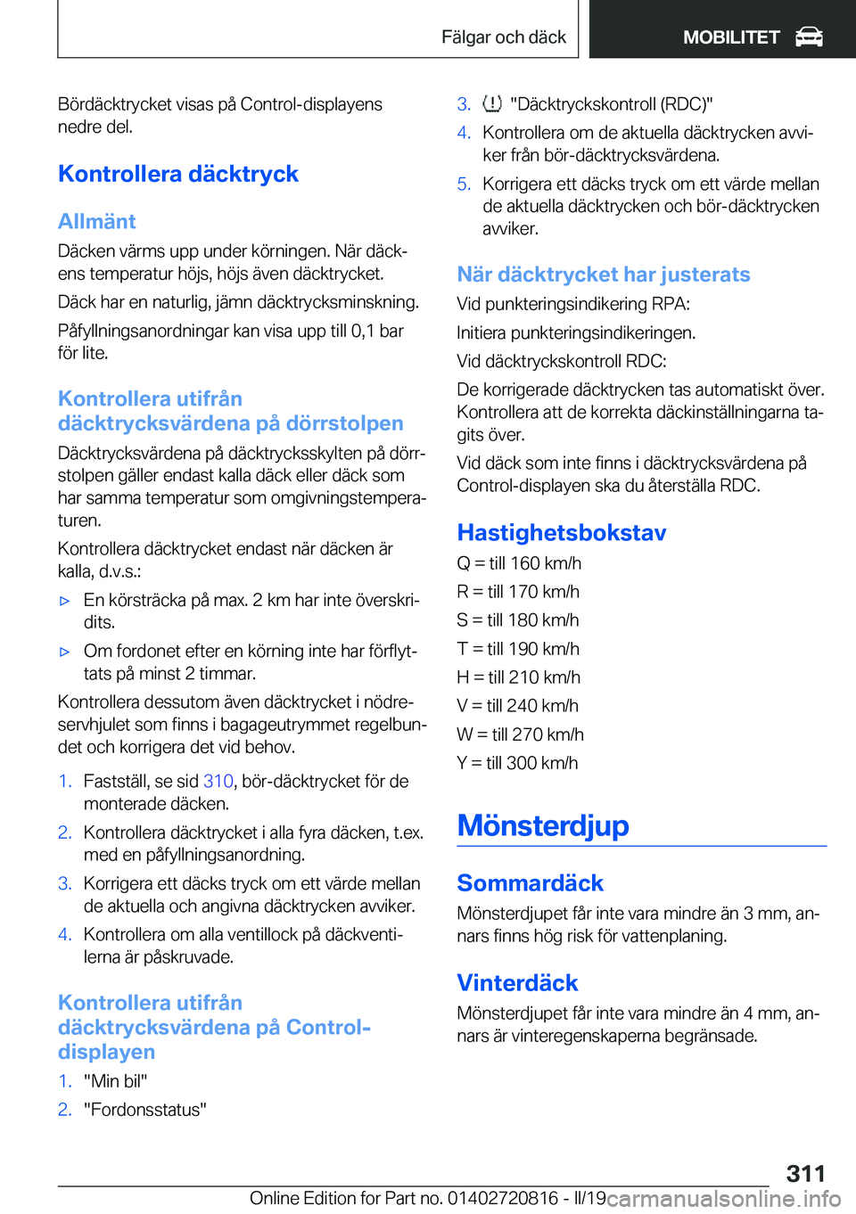 BMW X4 2019  InstruktionsbÖcker (in Swedish) �B�