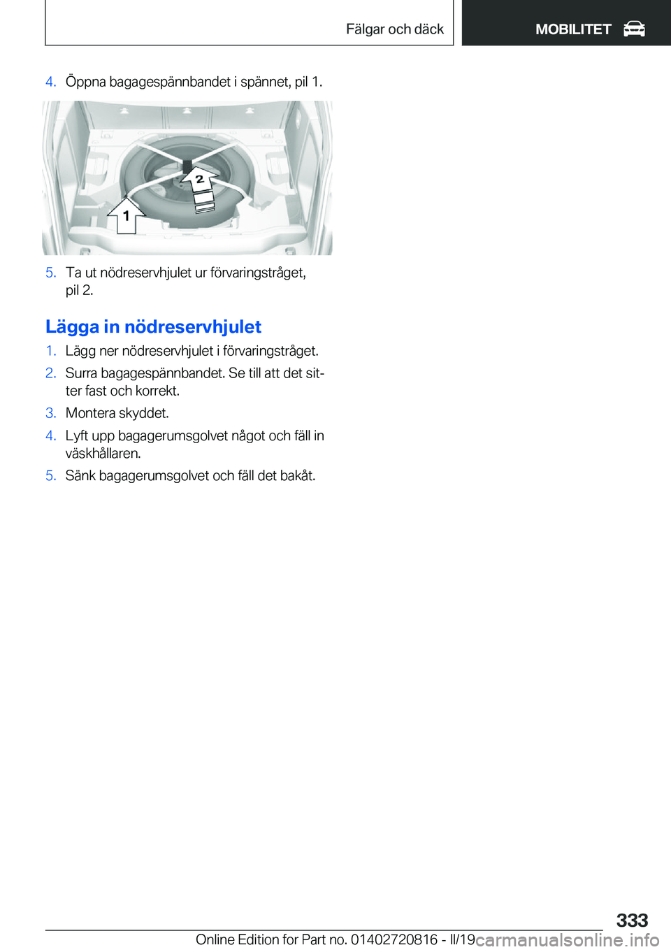 BMW X4 2019  InstruktionsbÖcker (in Swedish) �4�.�