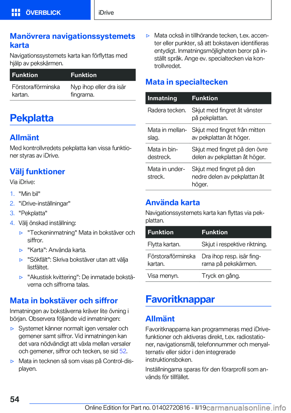 BMW X4 2019  InstruktionsbÖcker (in Swedish) �M�a�n�