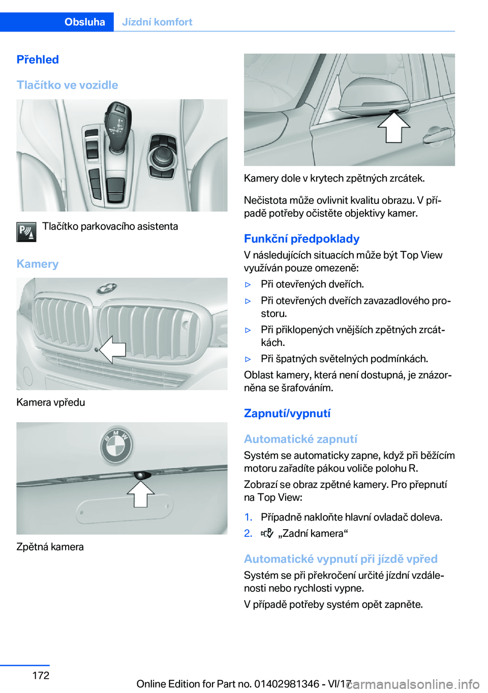 BMW X4 2018  Návod na použití (in Czech) �P�e�h�l�e�d
�T�l�a�č�