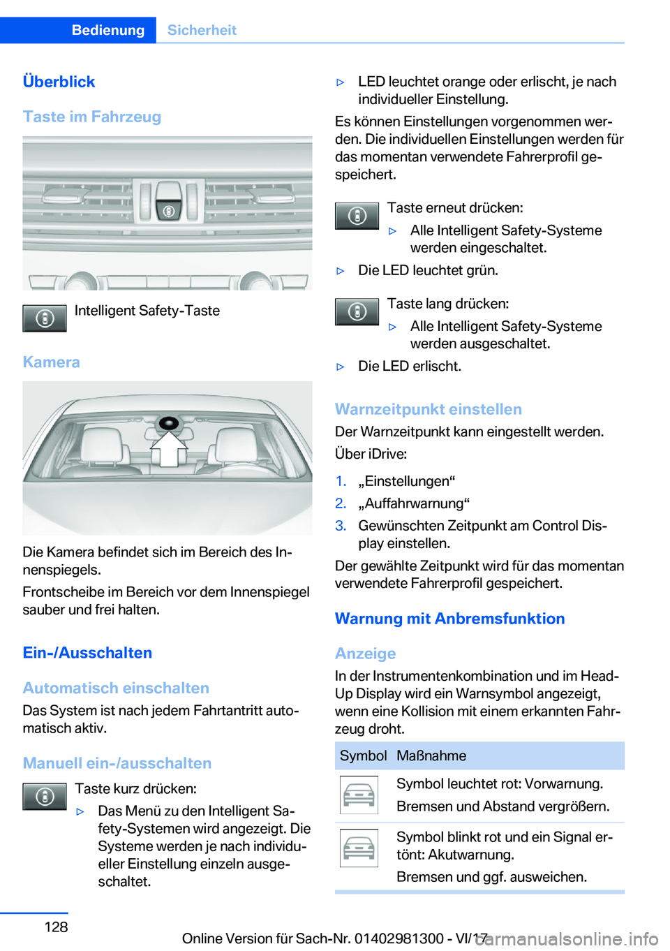 BMW X4 2018  Betriebsanleitungen (in German) �