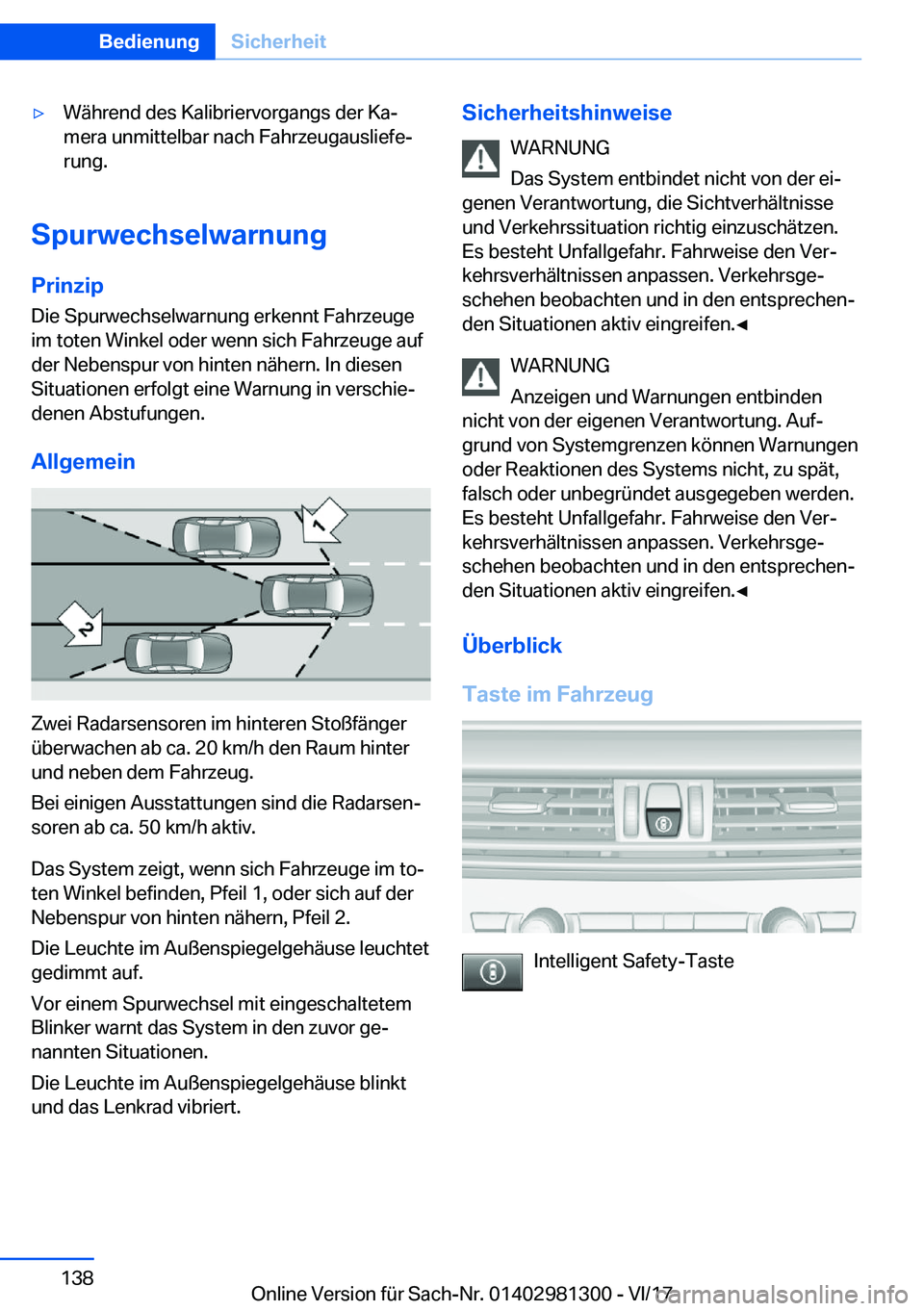 BMW X4 2018  Betriebsanleitungen (in German) y�W�