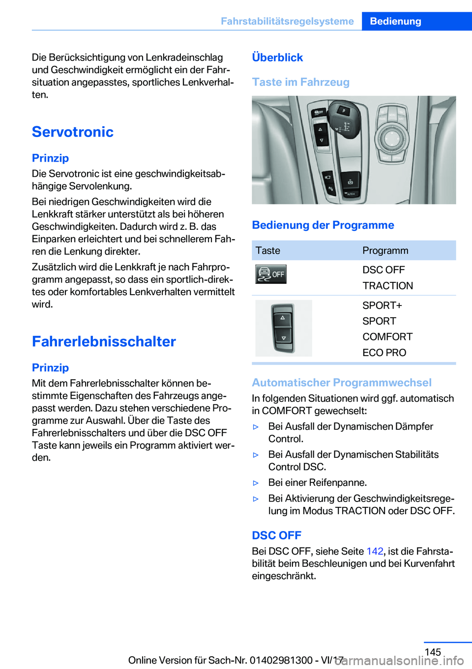 BMW X4 2018  Betriebsanleitungen (in German) �D�i�e� �B�e�r�