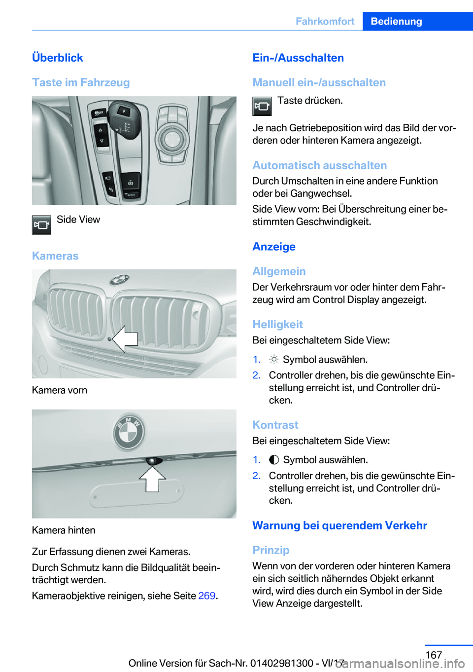 BMW X4 2018  Betriebsanleitungen (in German) �