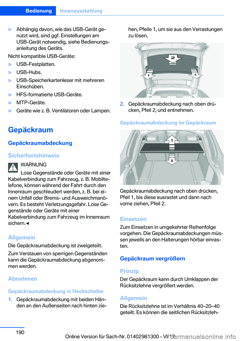 BMW X4 2018  Betriebsanleitungen (in German) y�A�b�h�