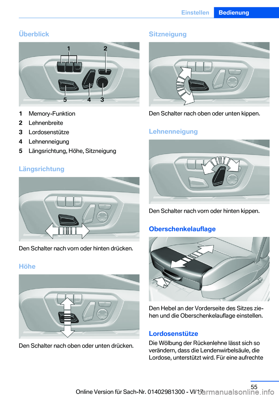 BMW X4 2018  Betriebsanleitungen (in German) �