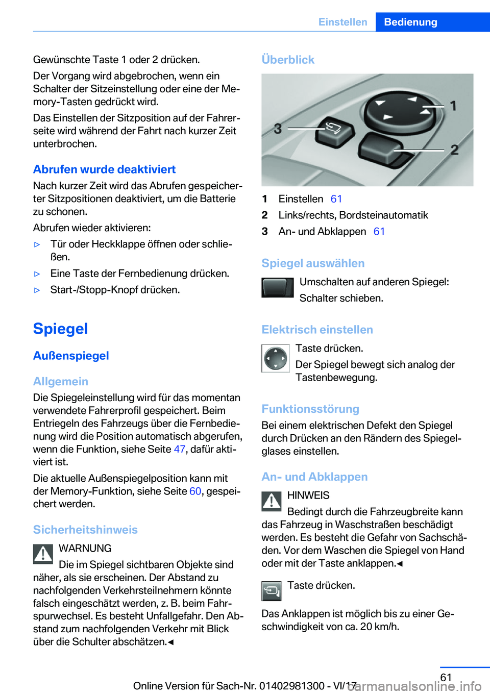 BMW X4 2018  Betriebsanleitungen (in German) �G�e�w�