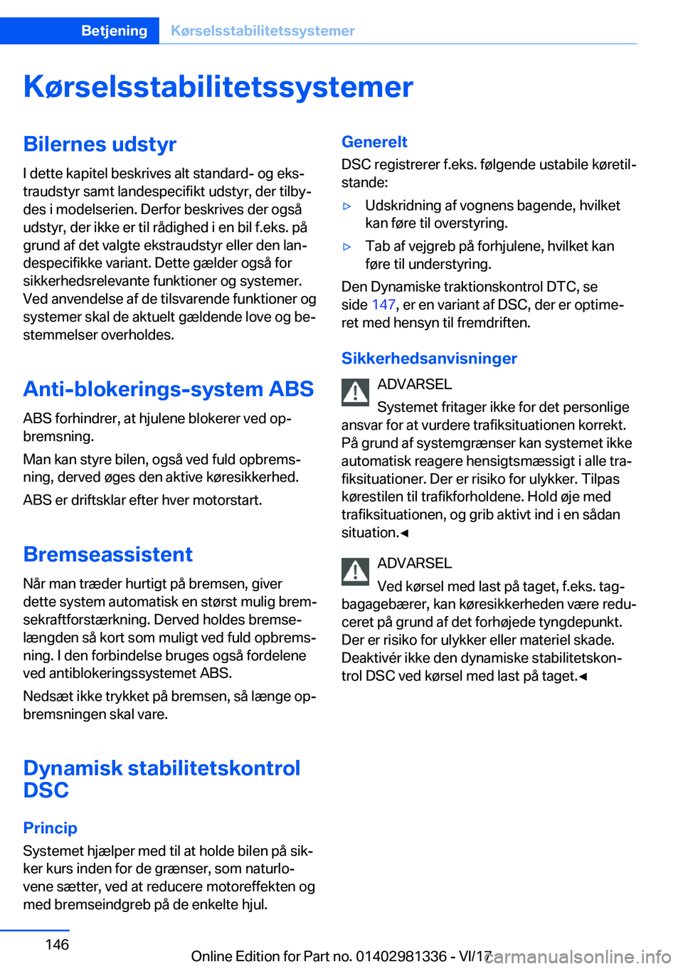 BMW X4 2018  InstruktionsbØger (in Danish) �K�