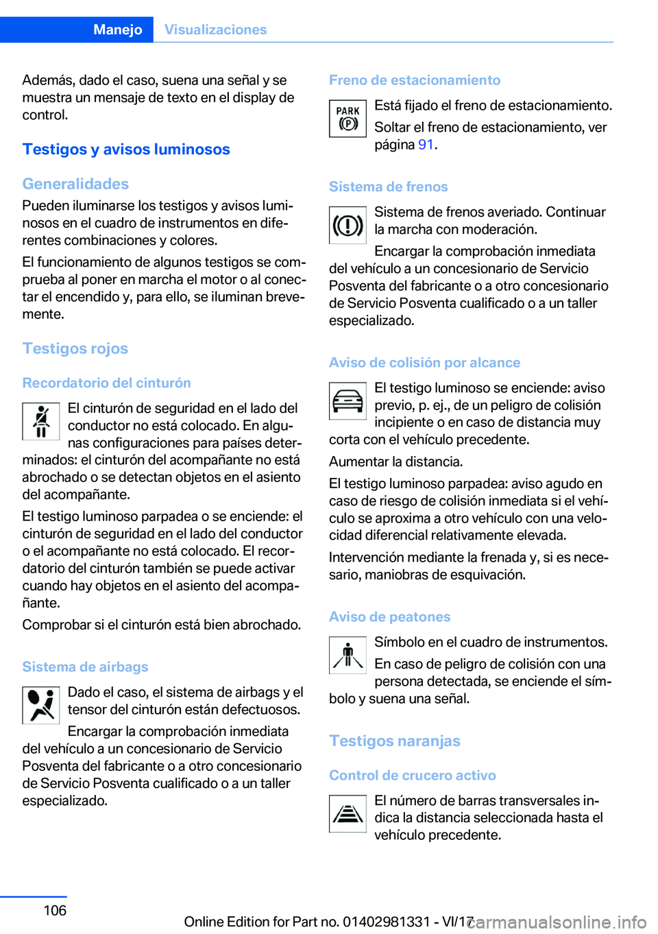 BMW X4 2018  Manuales de Empleo (in Spanish) �A�d�e�m�