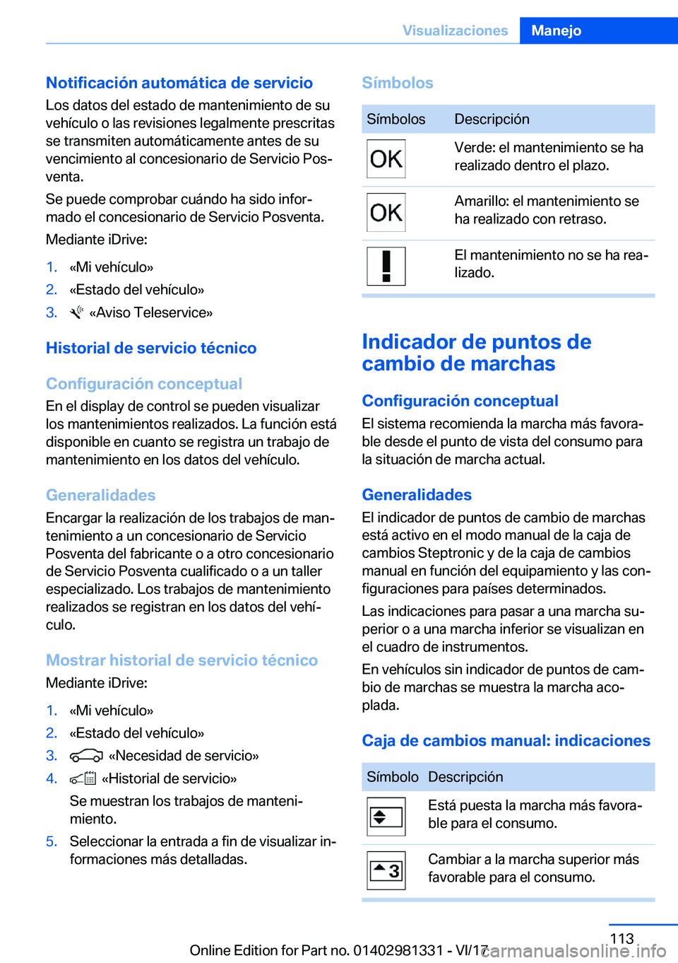 BMW X4 2018  Manuales de Empleo (in Spanish) �N�o�t�i�f�i�c�a�c�i�
