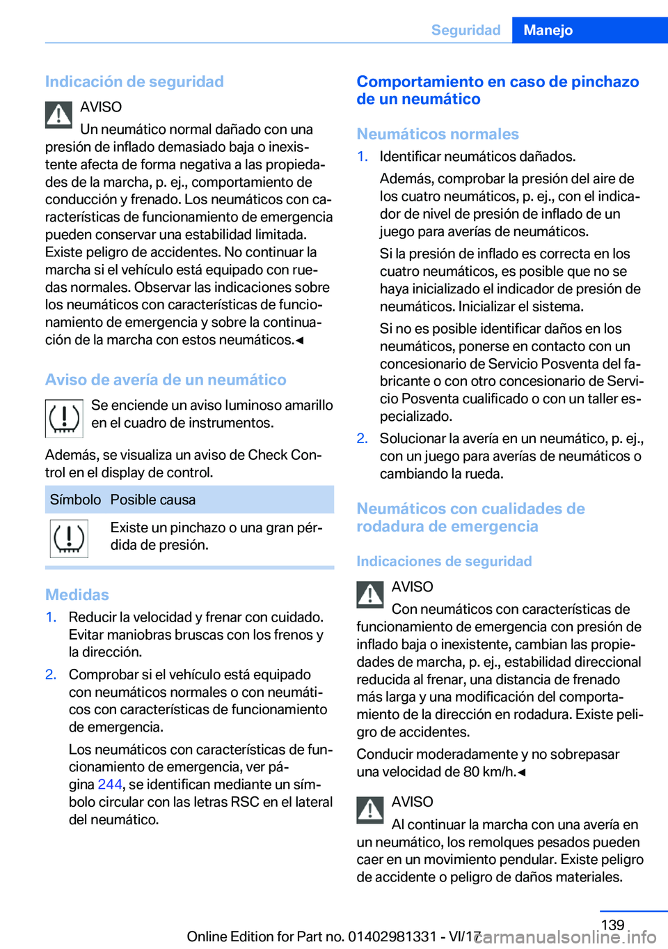 BMW X4 2018  Manuales de Empleo (in Spanish) �I�n�d�i�c�a�c�i�