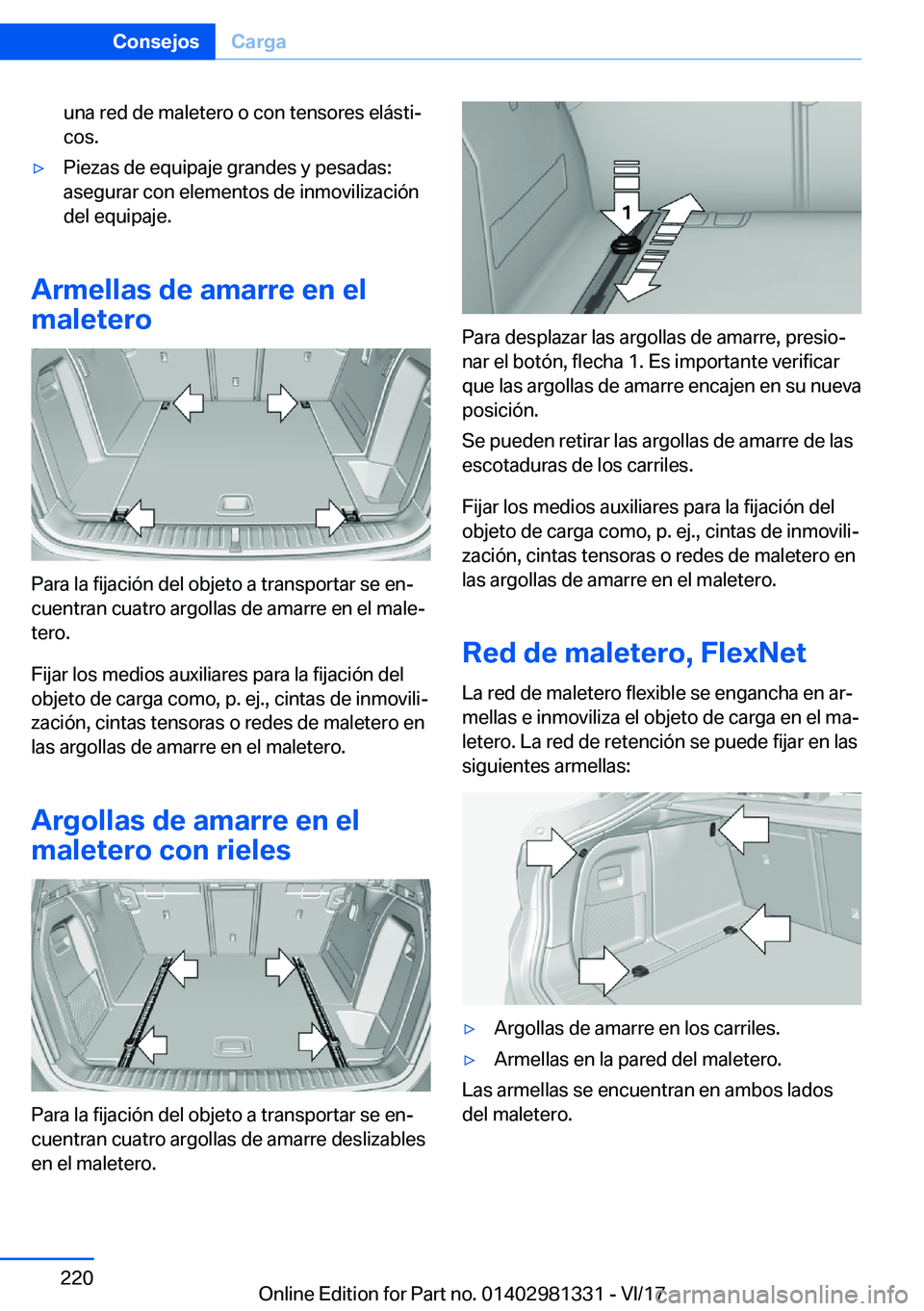 BMW X4 2018  Manuales de Empleo (in Spanish) �u�n�a� �r�e�d� �d�e� �m�a�l�e�t�e�r�o� �o� �c�o�n� �t�e�n�s�o�r�e�s� �e�l�