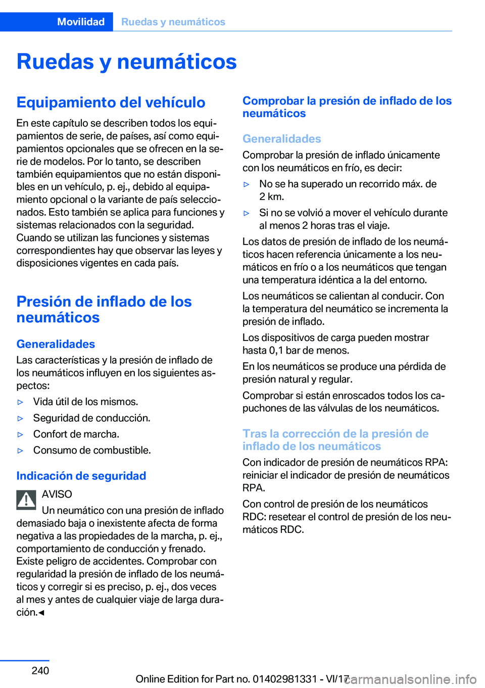 BMW X4 2018  Manuales de Empleo (in Spanish) �R�u�e�d�a�s��y��n�e�u�m�