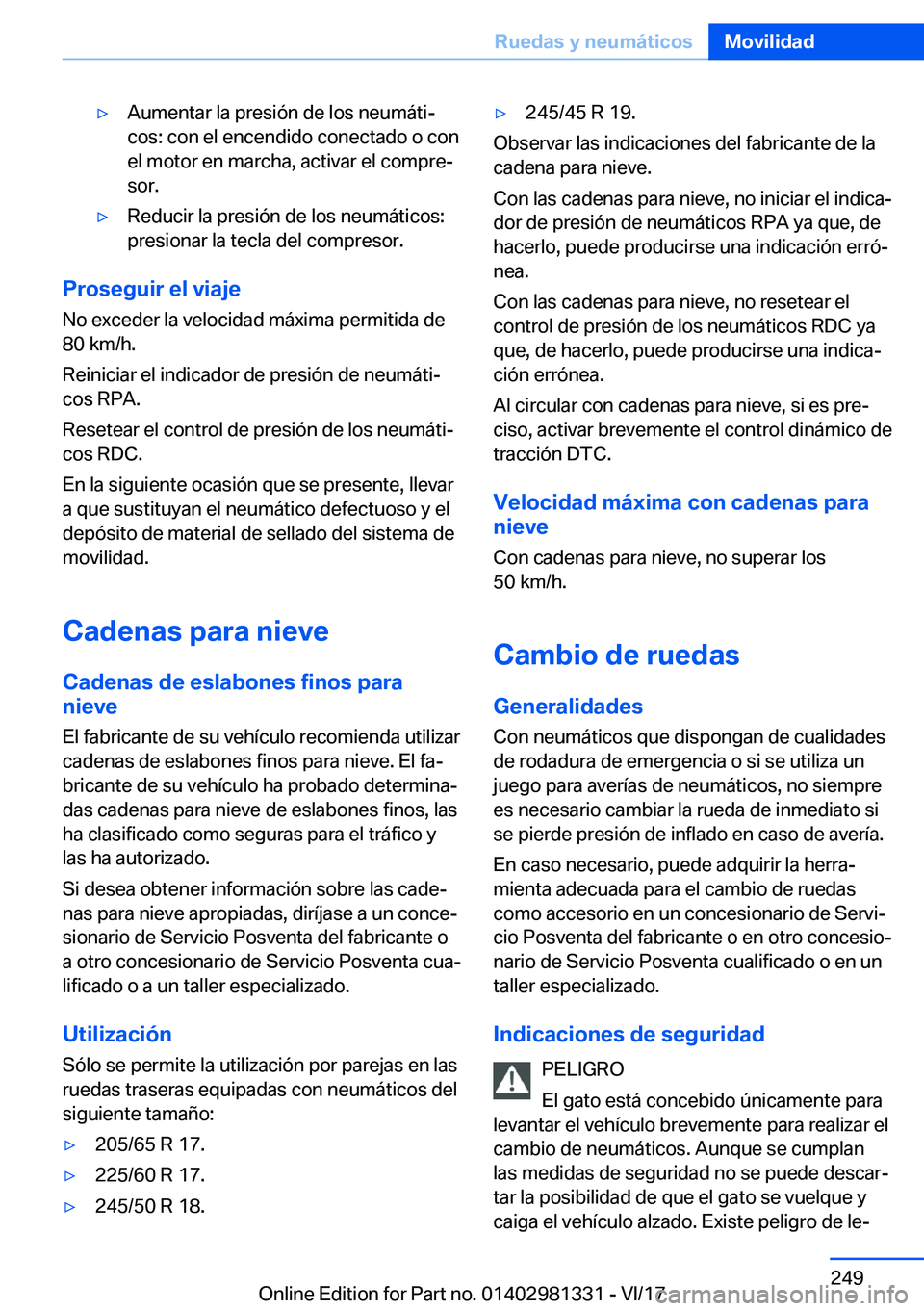 BMW X4 2018  Manuales de Empleo (in Spanish) y�A�u�m�e�n�t�a�r� �l�a� �p�r�e�s�i�
