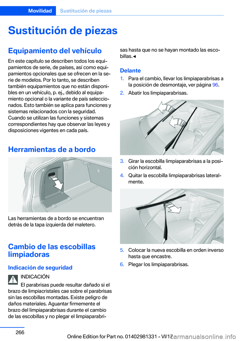 BMW X4 2018  Manuales de Empleo (in Spanish) �S�u�s�t�i�t�u�c�i�