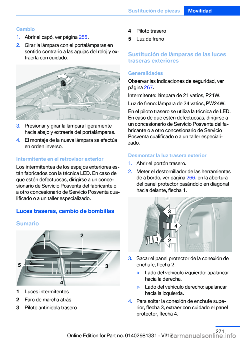 BMW X4 2018  Manuales de Empleo (in Spanish) �C�a�m�b�i�o�1�.�A�b�r�i�r� �e�l� �c�a�p�