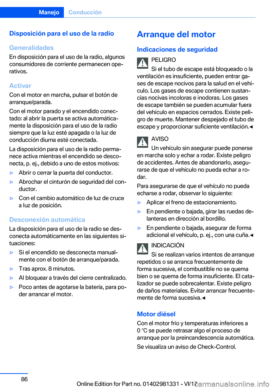 BMW X4 2018  Manuales de Empleo (in Spanish) �D�i�s�p�o�s�i�c�i�