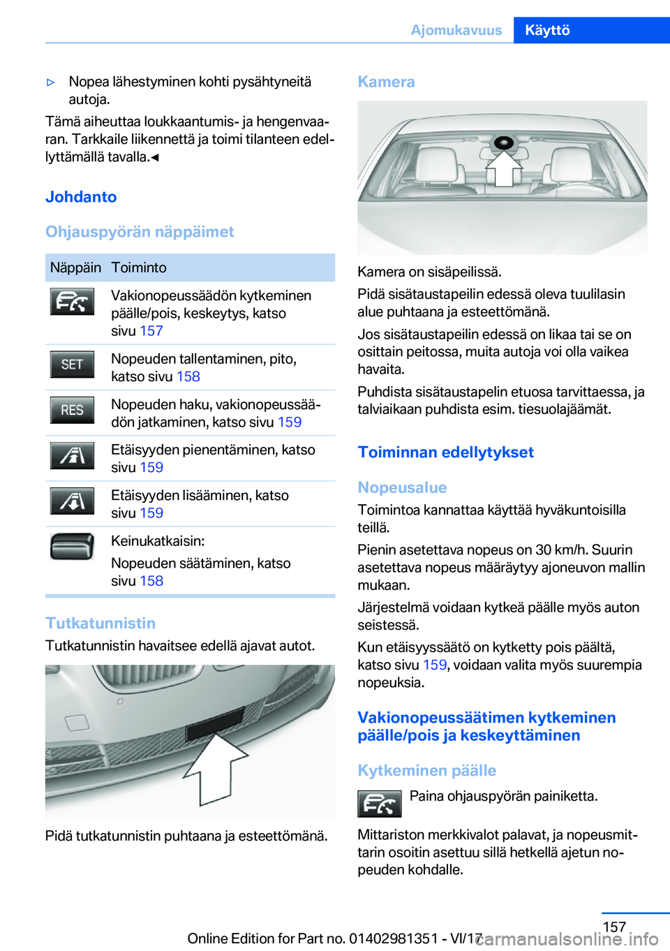 BMW X4 2018  Omistajan Käsikirja (in Finnish) 'y�N�o�p�e�a� �l�