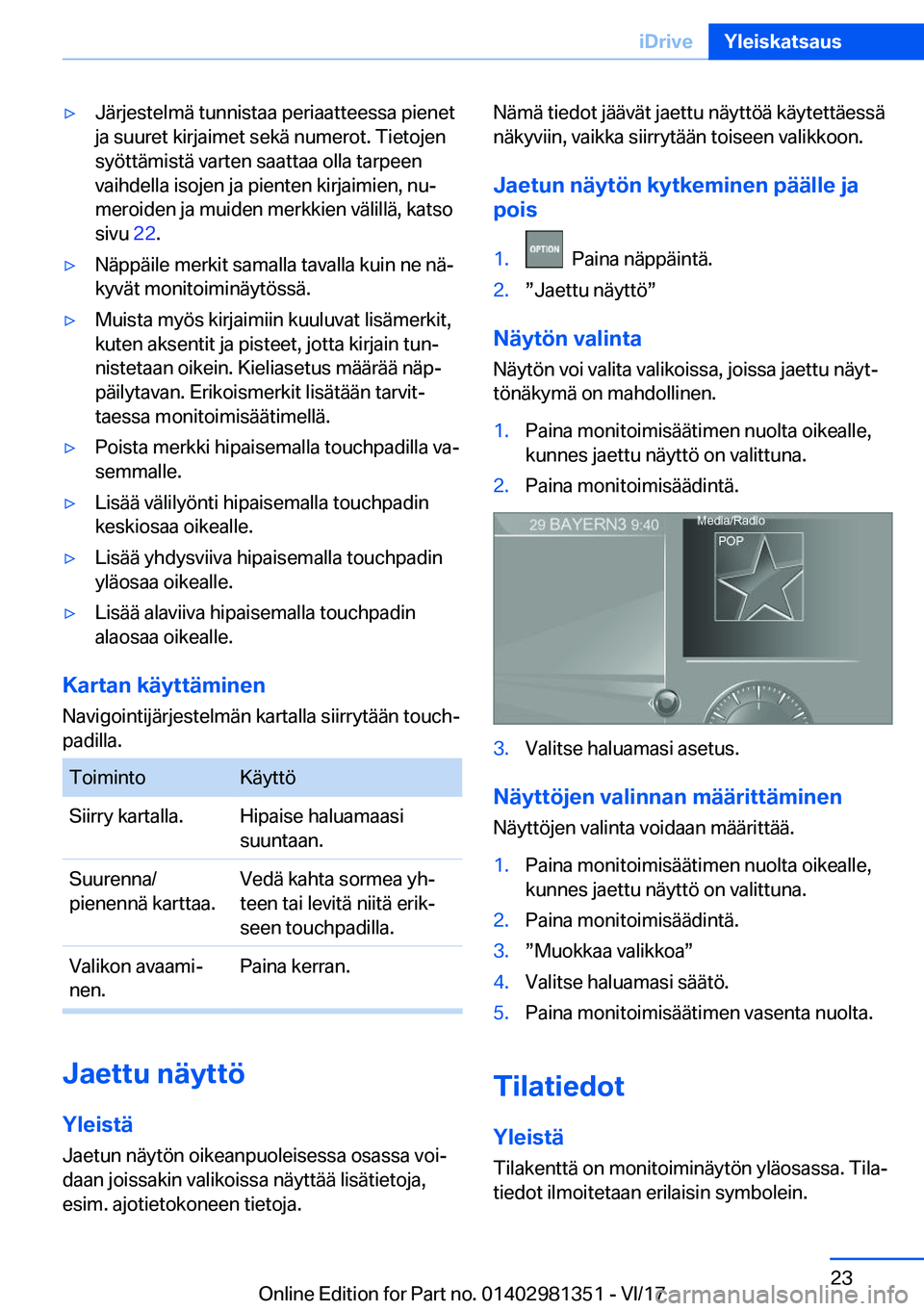 BMW X4 2018  Omistajan Käsikirja (in Finnish) 'y�J�